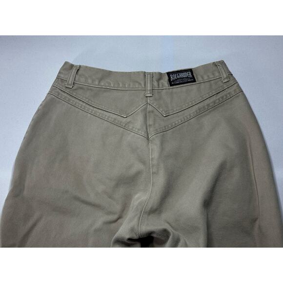 VTG RoughRider by Circle T Women's Tan Western Denim Jeans - Size 28x28 - Picture 6 of 8